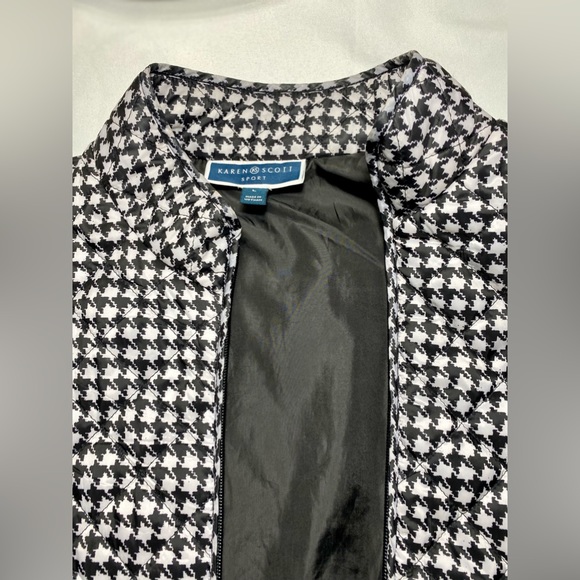 Vest Puffer Karen Scott Sport Vest black and white - Picture 10 of 13